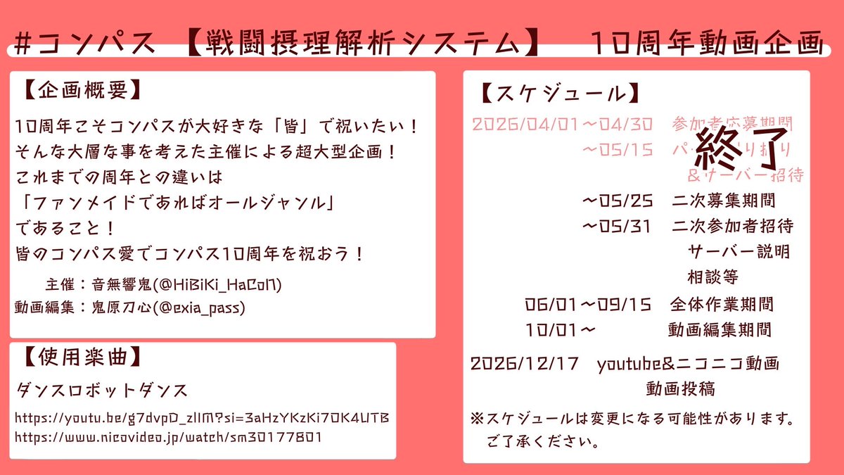 音無響鬼@10周年企画! tweet media