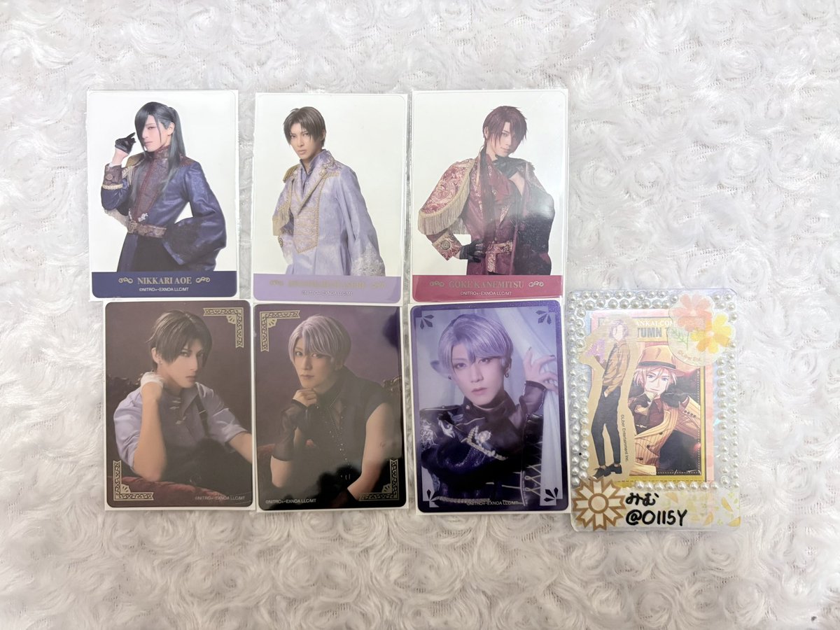 Oll5Y's tweet photo. 【交換】ミュージカル 刀剣乱舞 刀ミュ 静かなる夜半の寝ざめ クリアカード クリカ

求:青江 五月雨 国広 後家（ライブバージョン 画像三枚目）

譲:☆国広 ☆後家 ☆青江 長谷部 五月雨（画像1~2枚目）

☆↔☆
都内手渡し>郵送（纏めて優先）

検索からでもお気軽にお声掛けください。 https://t.co/4fasSO71a0