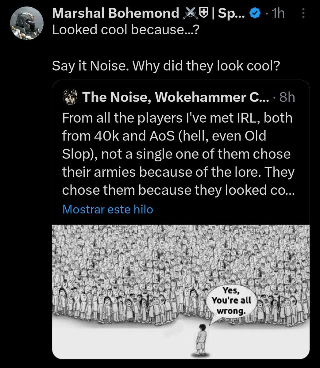 The Noise, Wokehammer CEO tweet media