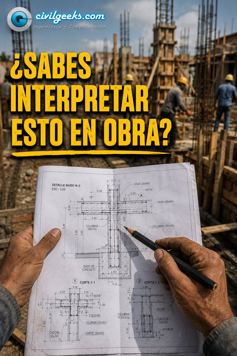 CivilGeeks's tweet photo. 📖 La 𝗟𝗘𝗖𝗧𝗨𝗥𝗔 𝗗𝗘 𝗣𝗟𝗔𝗡𝗢𝗦 no se trata solo de memorizar símbolos técnicos, sino de tener la capacidad de trasladar la idea del papel a la realidad física sin dudar.
🔗https://t.co/yqN3xQYEai
#Civilgeeks
#Construccion
#Planos
#IngenieriaCivil
#arquitectura https://t.co/PmAbeTyvZr