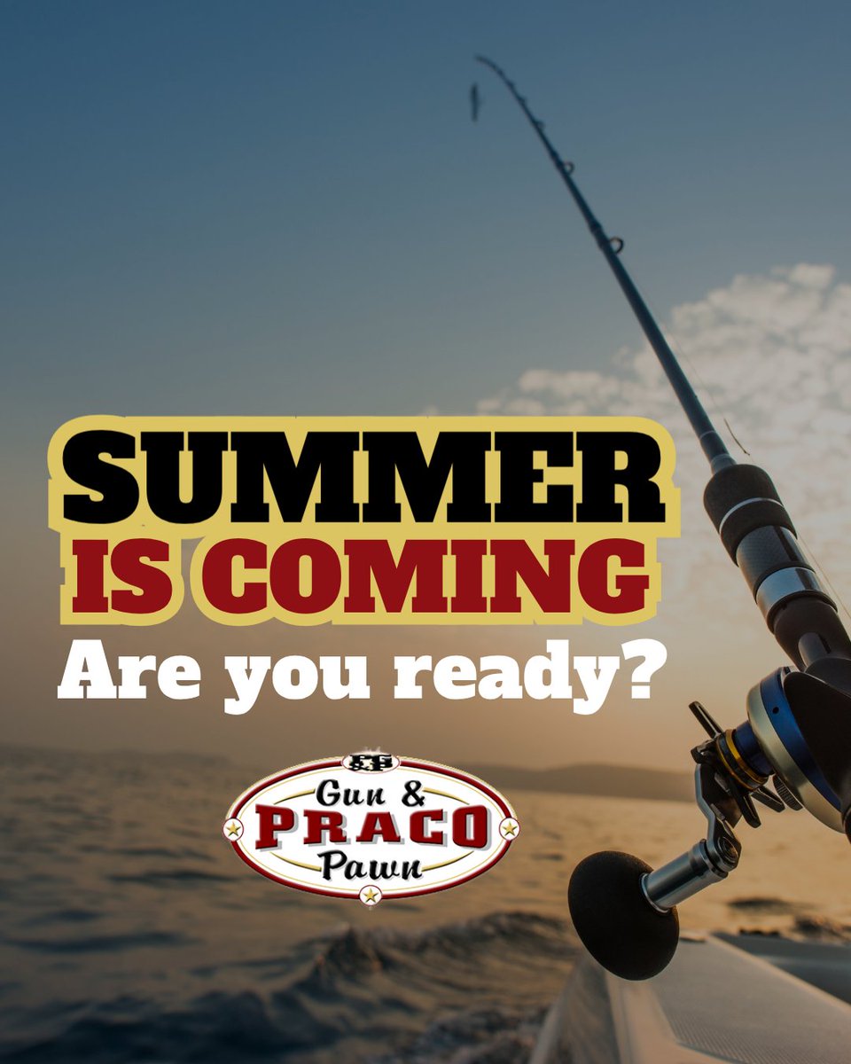 PracoGunPawn's tweet photo. With summer just around the corner, it's time to dust off those fishing rods and prepare for sunny days on the water! 🎣 Who's ready to embrace the season?

#SummerIsNear #FishingTime https://t.co/N394XCTJNb