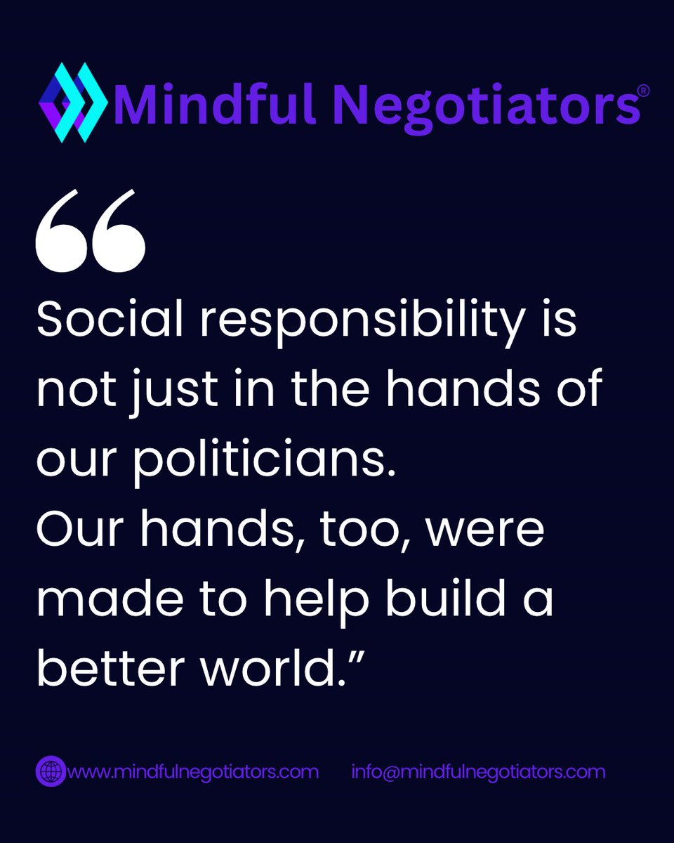mindnegotiators's tweet photo. What can you do in your area of ​​influence?

#qotd #socialresponsibility #mindfulnegotiators #mindfulnegotiatorsclub #quotes https://t.co/2vORRZ74y0