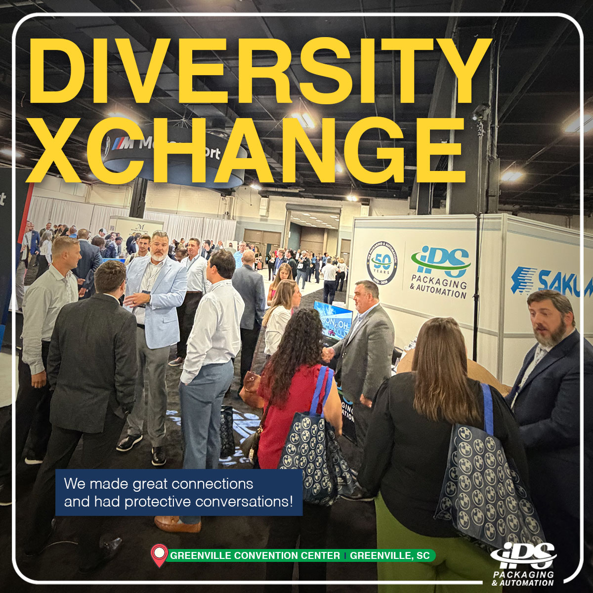 IPSpackaging's tweet photo. What an amazing experience we had at this year’s BMW Supplier Diversity XChange event! Thank you to everyone who visited our booth. https://t.co/wlxthuJWey