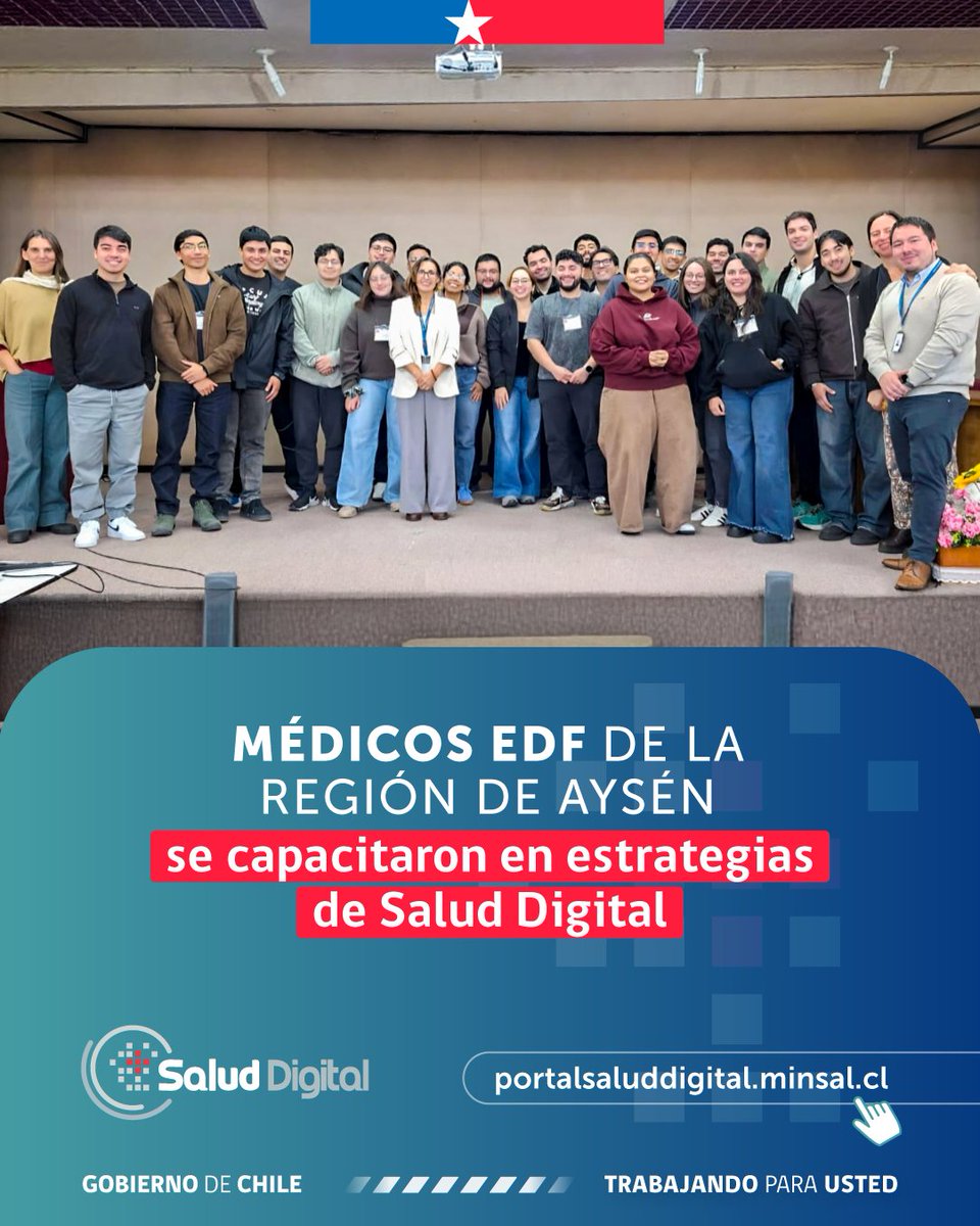 HospitalDigital's tweet photo. 🖥️🩺 La jornada, liderada por referentes de Salud Digital del Servicio de Salud Aysén, abordó el valor de las atenciones asincrónicas y el apoyo remoto de especialistas de Hospital Digital para fortalecer la resolutividad clínica en los territorios. https://t.co/SKDHuFwdjN