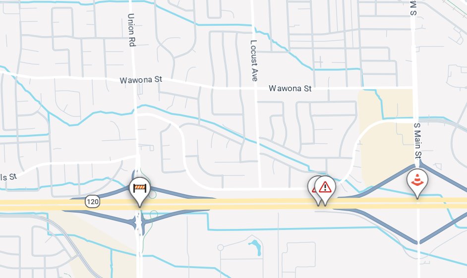 Caltrans District 10 tweet media