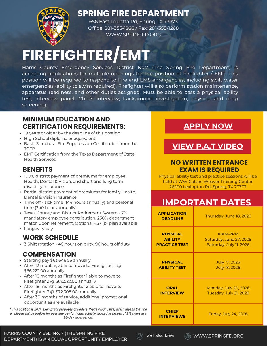 Spring Fire Department tweet media