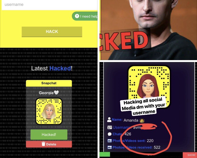 HACKING SNAPCHAT INSTA tweet media