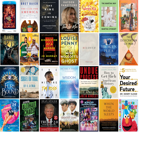 MyHPLD's tweet photo. This week the High Plains Library District has 459 new books, fourteen new movies, and four new music CDs.  New items include Ready or Not 2, The Case for America, Famesick, The King Is Coming, This Is Me, Diary of a Wimpy Kid #21, and The Martha Way. https://t.co/EpNcEsVMdz https://t.co/FVkSWyjPat