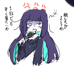 灯野ネオンさんを描きました 