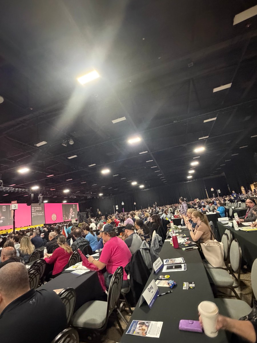 Ottawalabour's tweet photo. 2160 delegates in the room on this final full day at the 31st Constitutional Convention of the Canadian Labour Congress in Winnipeg #CLC2026 https://t.co/aNwIK5RoFX