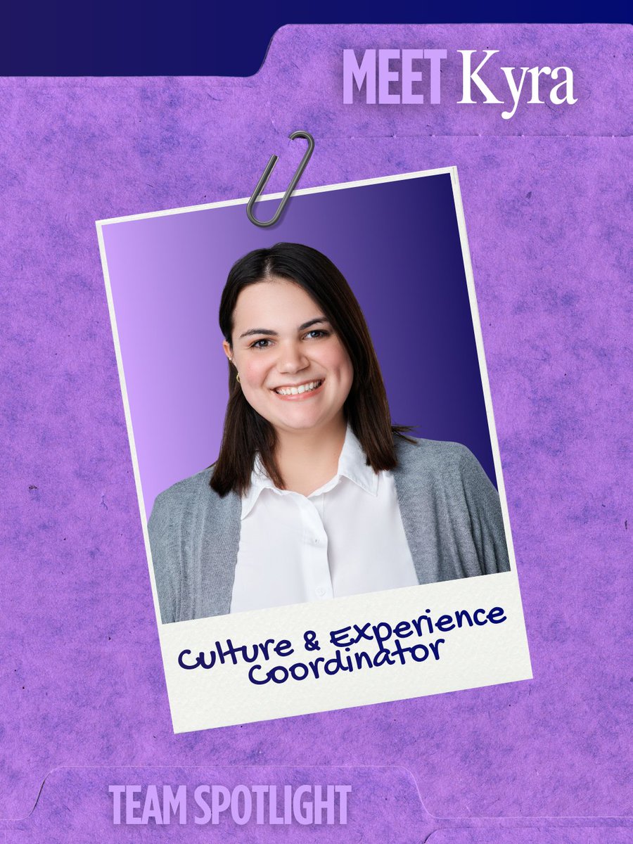 InteractivePrty's tweet photo. Meet Kyra, our Culture and Experience Coordinator, the steady force behind our team culture and day-to-day flow, keeping morale high, details handled, and the office running smoothly behind the scenes. 👀 #TeamSpotlight

#EventProfs #MeetTheTeam #BehindTheScenes #EventLife https://t.co/YQjU7JeQ1q
