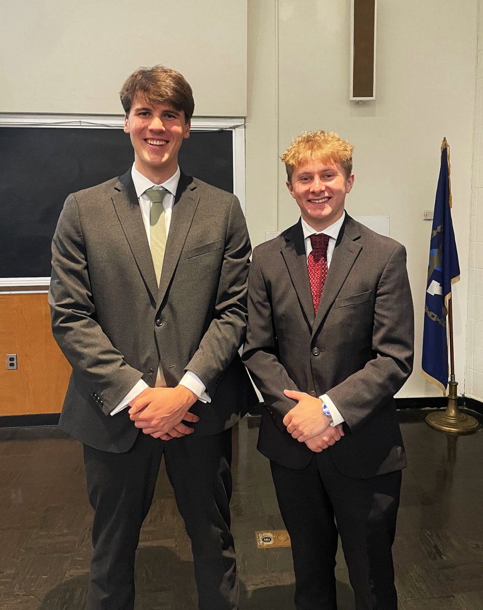 WebbInstitute's tweet photo. Our latest #ThesisThursday highlights the work of Andrew Karafa and Caleb Breckenfelder!

Under the guidance of Professor Bradley Golden, Andrew and Caleb are modernizing how we look at inland logistics. Their thesis, "Simulating an Inland Waterway: A Predictive Traffic Model of the Upper Mississippi River," uses data science to tackle real-world maritime challenges.

The Project:
The duo developed a custom simulation in Pythondesigned to predict tow movements on the Upper Mississippi River. Their model goes beyond simple tracking by accounting for complex variables that cause delays, including:

#Environmental Factors: Real-time weather impacts.
#Congestion: Navigating heavy traffic patterns.
#Infrastructure: Managing timing for bridges and locks.

What’s Next?
Andrew Karafa: Andrew is headed to Providence, Rhode Island, to join Glosten     as a Marine Engineer. He’s looking forward to reuniting with his fellow Webb Alumni in the area.

Caleb Breckenfelder: Caleb has signed with Fairbanks Morse Defense in      Beloit, Wisconsin, as a Project Engineer. He is excited to be closer to family and has his sights set on buying a boat.

Bravo on your hard work, Andrew and Caleb!

#WebbInstitute #ThesisThursday #NavalArchitecture #MarineEngineering #Python #MaritimeLogistics #UpperMississippi