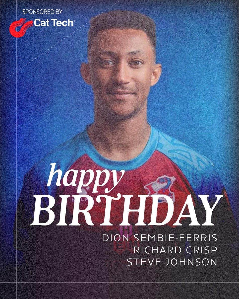SUFCOfficial's tweet photo. 📅 𝐎𝐍 𝐓𝐇𝐈𝐒 𝐃𝐀𝐘: 𝐁𝐈𝐑𝐓𝐇𝐃𝐀𝐘𝐒

Today's former Iron player's birthdays...

Iron birthdays on social media are sponsored by CAT Tech - world leaders in catalyst handling (https://t.co/DqqTwXoGzq). @CatTechLtd

#UTI #IRON https://t.co/vN9KLzhgW0