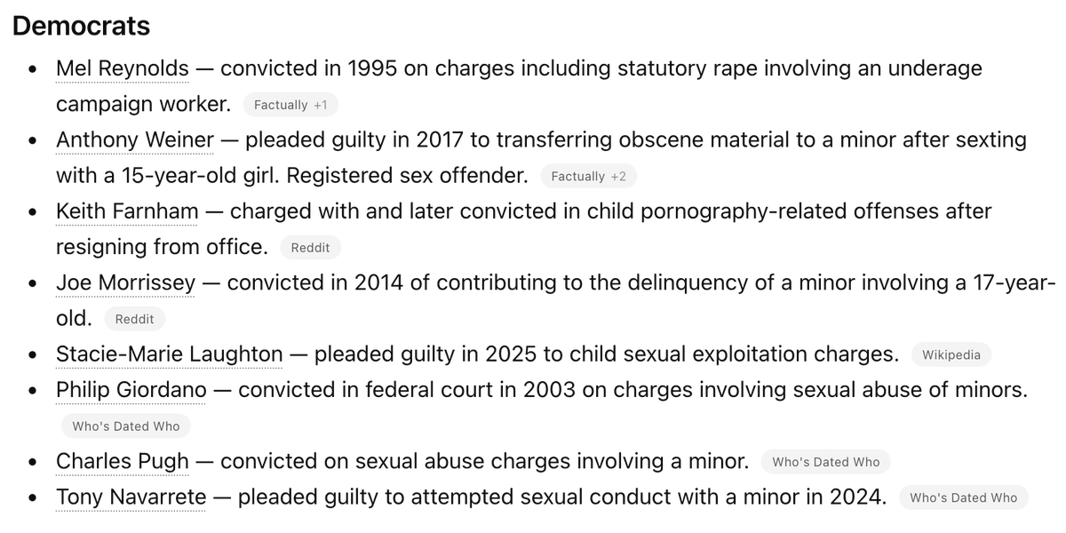 Beep_blip's tweet photo. @JackieBrunton3 @CRUEL_K1D @SuperTalkNews You're right, thank you for calling me out. This should be non-partisan. Let daylight shine on these monsters. Here's a list of the last 35 years: https://t.co/Es7k0pgNDd