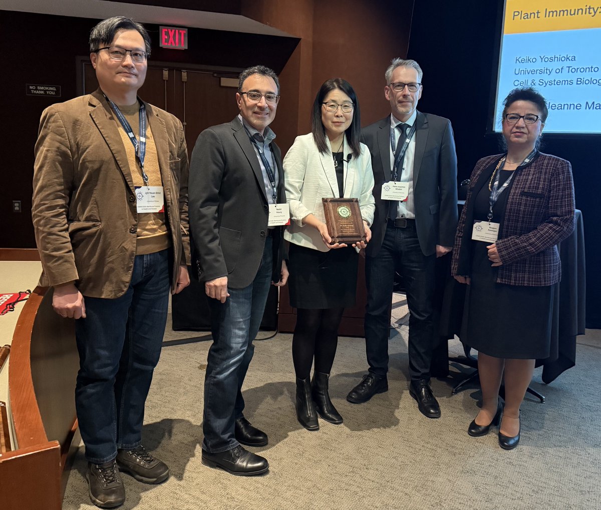 CSMB_SCBM's tweet photo. Congratulations to Dr. Keiko Yoshioka, recipient of the 2026 Jeanne Manery-Fisher Memorial Award at #CSMB2026 in Banff.

Nous sommes heureux de souligner la Dre Keiko Yoshioka, récipiendaire du Prix commémoratif Jeanne Manery-Fisher 2026.

#WomenInScience #PlantBiology #CSMB https://t.co/cBpW5ZR96X