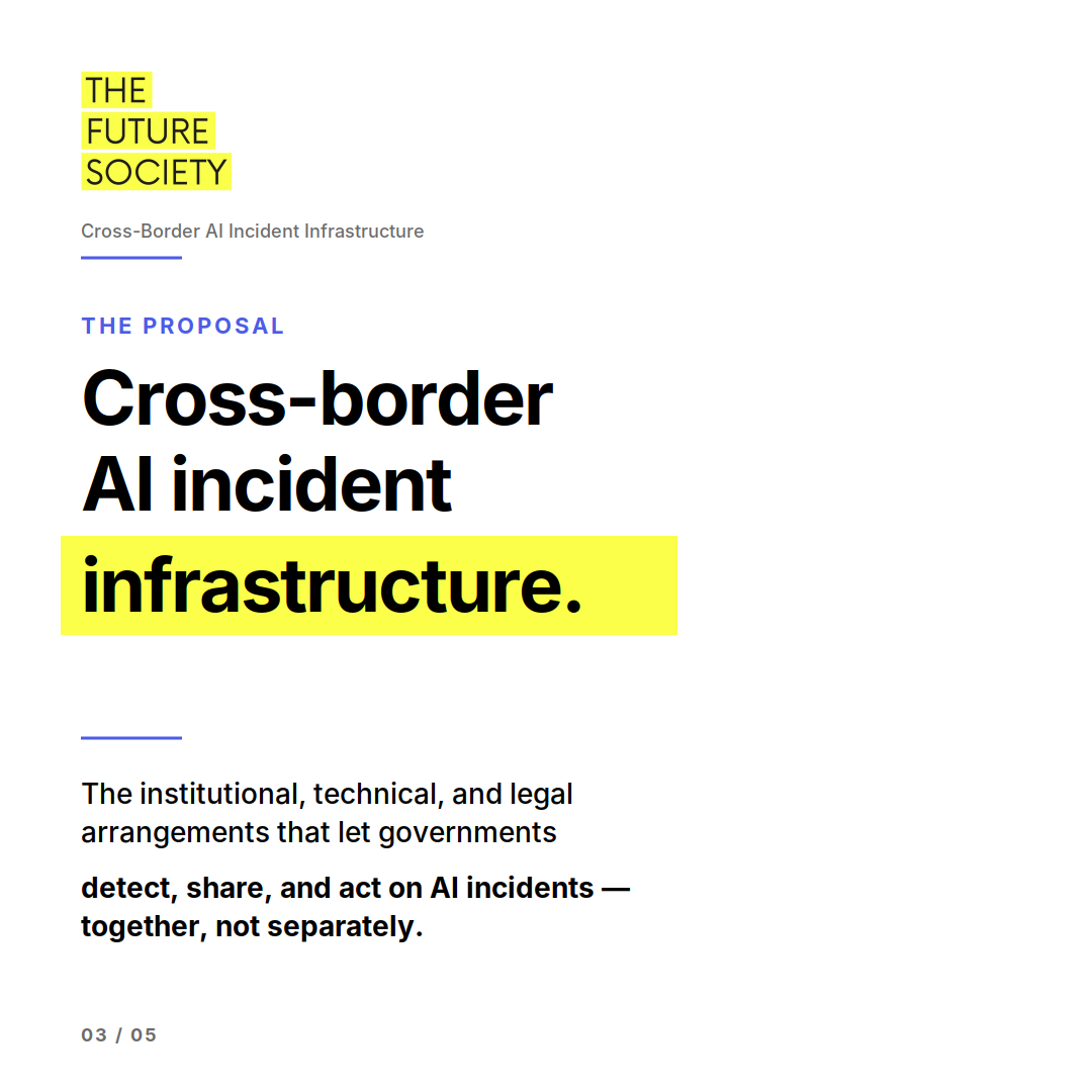 thefuturesoc's tweet photo. We argue that AI governance depends on the establishment of robust cross-border AI incident infrastructure: internationally shared mechanisms for detecting, analyzing, and responding to AI incidents and hazards.
We set out six essential architectural components. https://t.co/kpWOiCnZhq