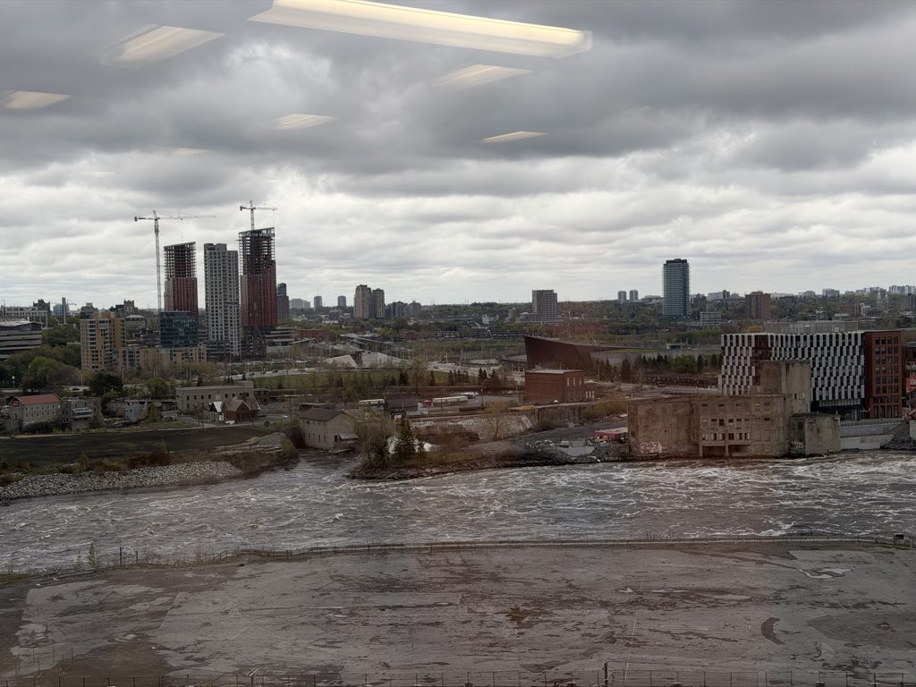mlarocque87's tweet photo. Was looking out my office window this morning and was imagining what my view will be like in 5-6 years. May need to consider #Sens season seats at that point 😬 https://t.co/IkP0PDkzOE