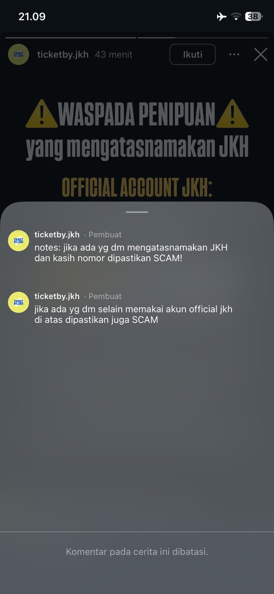 fairyeoc's tweet photo. kena scam jastip tiket the weeknd mengatasnamakan ticketby.jkh gw dh bikin laporan ke reskrim https://t.co/JmBYM7IMk1