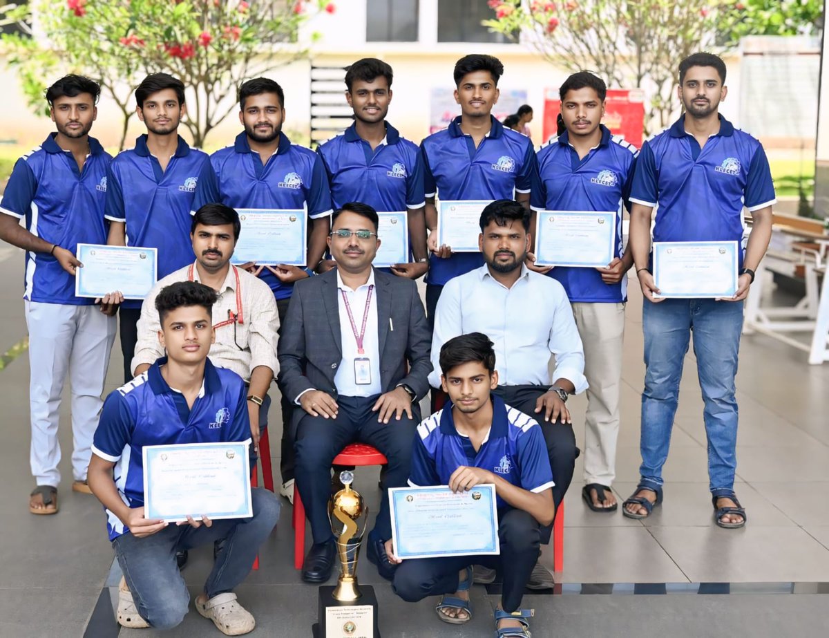 KlecetMedia's tweet photo. In the VTU Belagavi Division Volleyball Tournament organized by AGMR, Varur, our college team secured 2nd place https://t.co/VgpxecLeKb