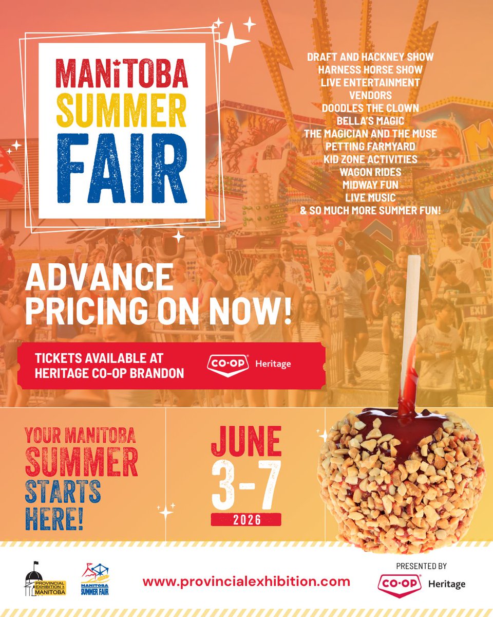 ProvincialEx's tweet photo. Big energy, small town roots. Draft and Hackney shows, harness racing, live entertainment, vendors, midway rides, and fair food you crave 🎡 Advance pricing on now with Pay One Price admission. Get tickets: https://t.co/2nKmr3rT6i https://t.co/pTEmehWcpD