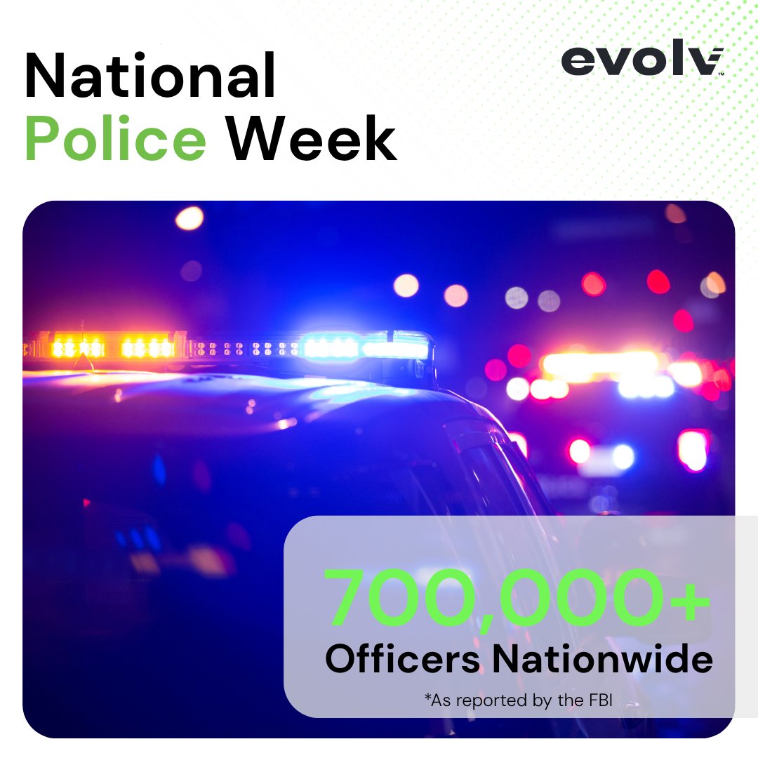 EvolvTechnology's tweet photo. This #NationalPoliceWeek, we're grateful for the 700,000+ officers who show up every day to help protect people and places, working to create safer communities.

#PoliceWeek2026 #BackTheBlue #SupportLawEnforcement #ThankYouOfficers https://t.co/1K6I4W3fVt