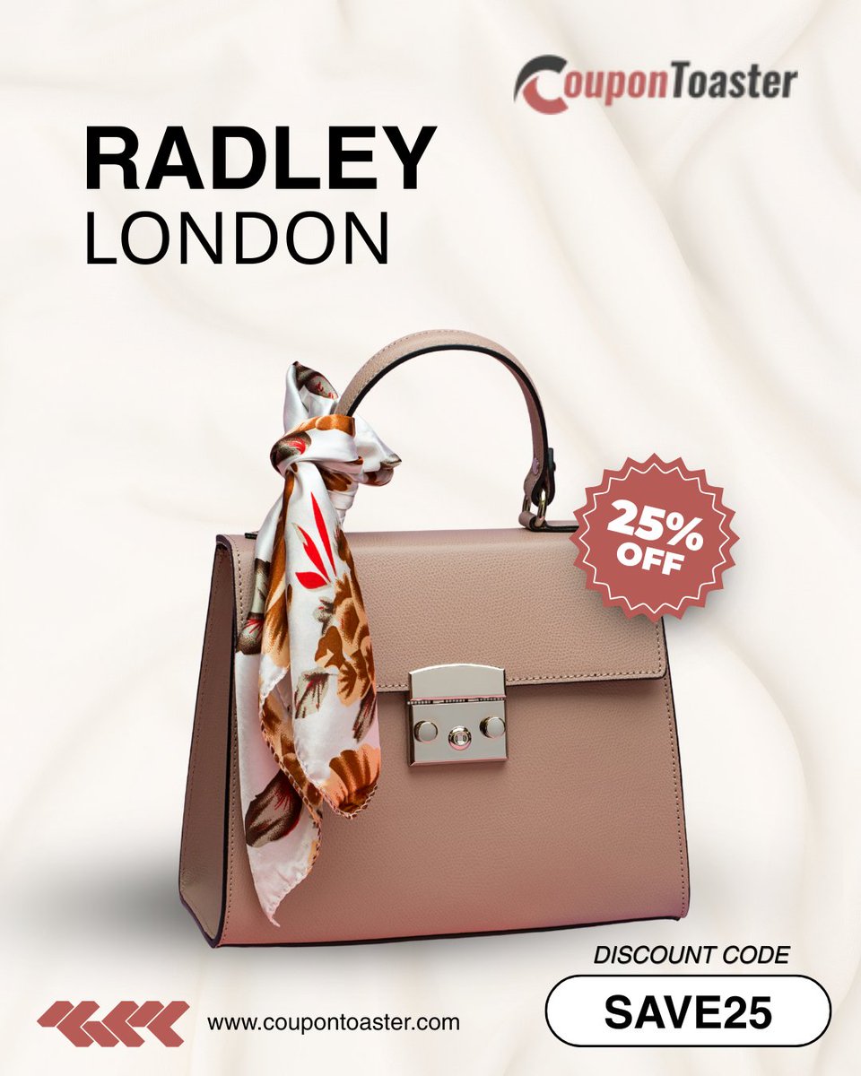 coupontoaster's tweet photo. 🛍️ Radley UK Verified Discount Codes

Save with the latest verified Radley UK promo deals at CouponToaster ✨

✔ 10% Off First Orders
✔ 15% Off £125+
✔ 25% Off Sitewide
✔ Free Shipping Deals

Shop smarter and unlock luxury savings today.

#Radley #RadleyUK #DiscountCodes #PromoCodes #CouponToaster #ShoppingDeals