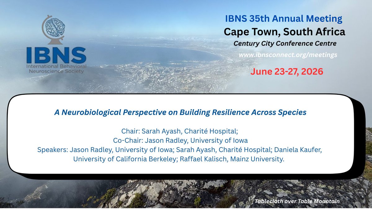 IBNSconnect's tweet photo. Are you more resilient than a mouse? Come and here what other species can teach us about stress and resilience! #IBNSSouthAfrica https://t.co/RiSqwyY157