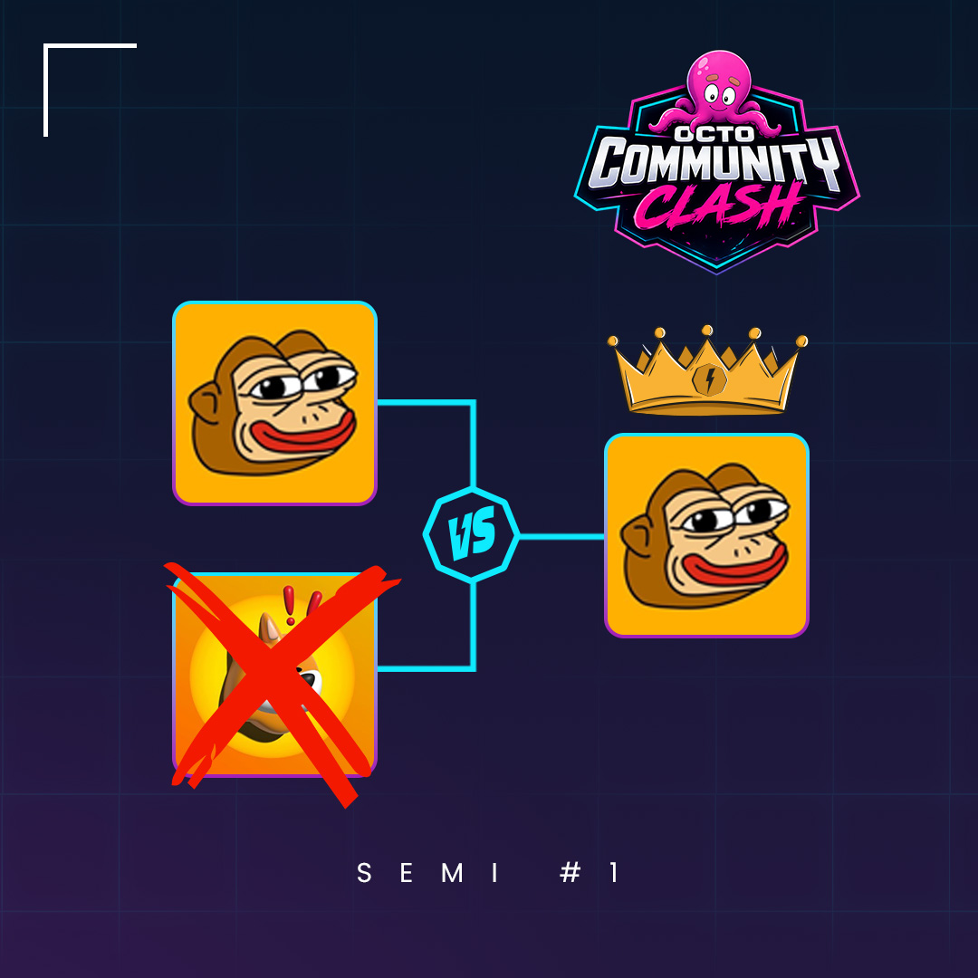 Octo8gaming's tweet photo. SEMI #1 WINNER: @ponkehq 🏆

PONKE is heading to the finals ⚔️

One last battle awaits 👀 https://t.co/oDLAsf0qEj