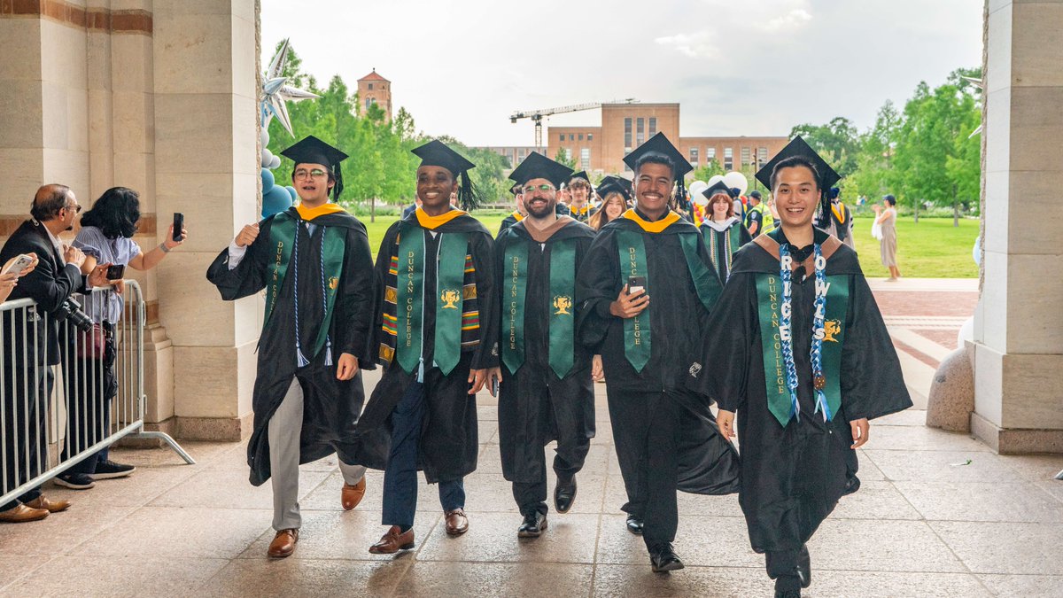 RiceAdmission's tweet photo. The tassels have been turned, the caps have been tossed and the future is officially yours. Congratulations to the Rice University graduating Class of 2026! 🎓🦉  #RiceGrad26 https://t.co/D85fWrXpAK