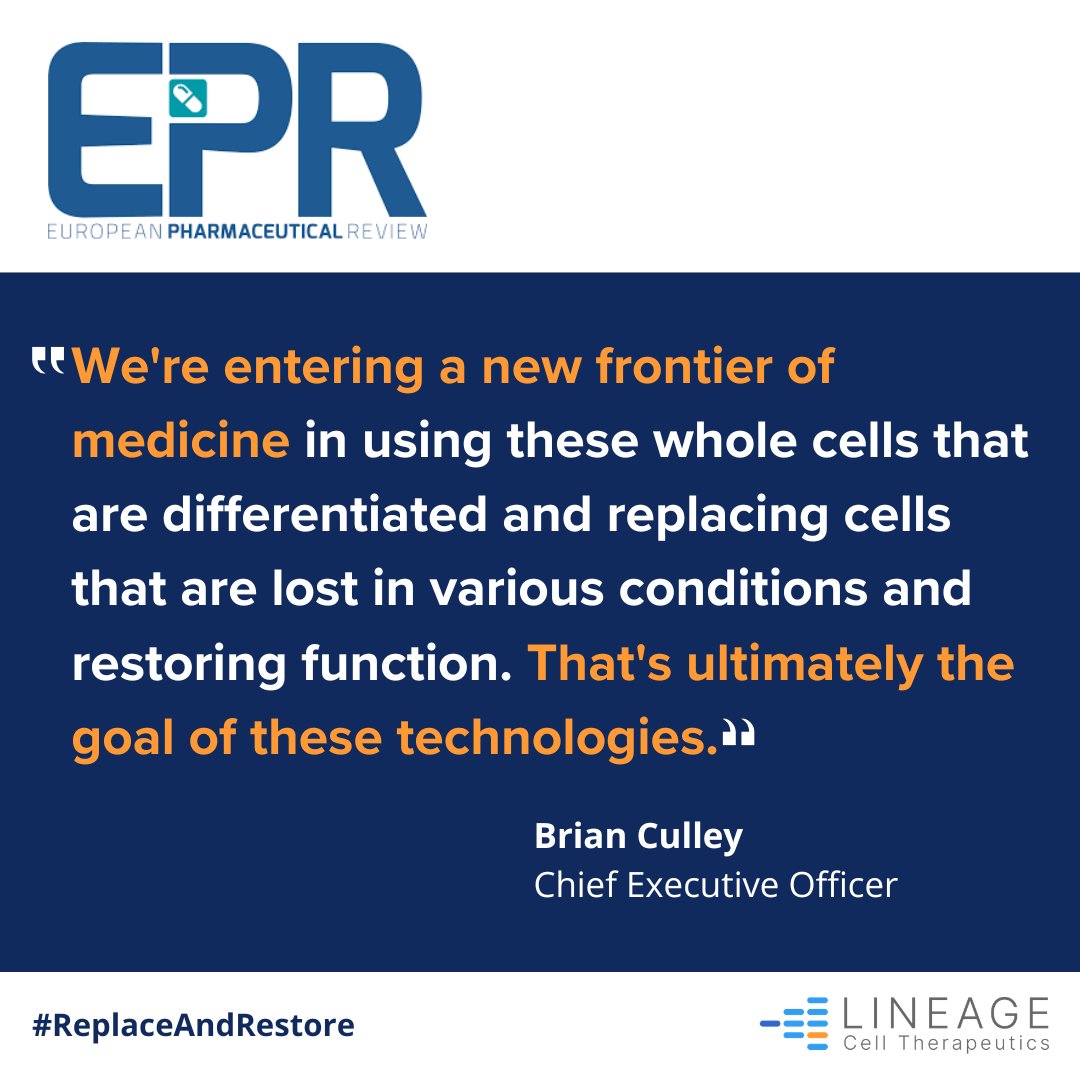 Lineage Cell Therapeutics tweet media