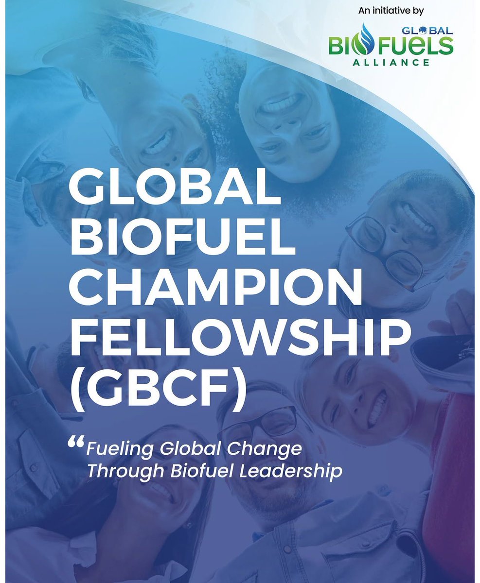 we_gba's tweet photo. Exciting news! 🎉 

The Global Biofuels Alliance has officially selected the 15 fellows for our Global Biofuels Champion Fellowship (GBCF)!

Launched at #COP30 in Brazil, this program fosters global innovation and research. After a highly competitive process, our cohort is ready to take on this 1-year program. Fellows will receive a grant of up to US $15,000 and will serve as Global Biofuels Alliance Ambassadors for a minimum of two years following the completion of the program.

Stay tuned for more information on the individual awardees! 👇
#Biofuels #NetZero #CleanEnergy #GBCF