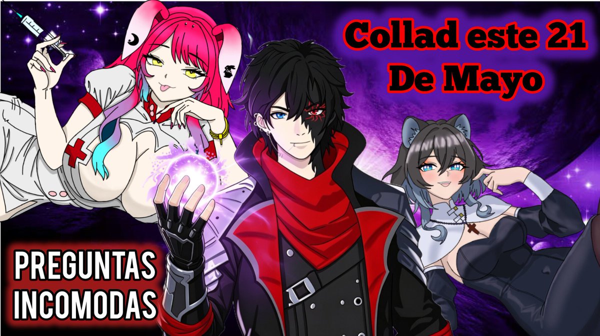 vt_miya66648's tweet photo. Banda se viene una collad con mis dos buenas amigas @Maibunny_vt y @izumiyoon_ va ser una experiencia muy divertida
El 21 de mayo a las 6 de la tarde hora COL y ECU y 5 hora MEX
Vayan dejando sus preguntas banda

PDT: No dejen preguntas muy personales ni sexuales solo divertidas https://t.co/e7pxQeLRkA