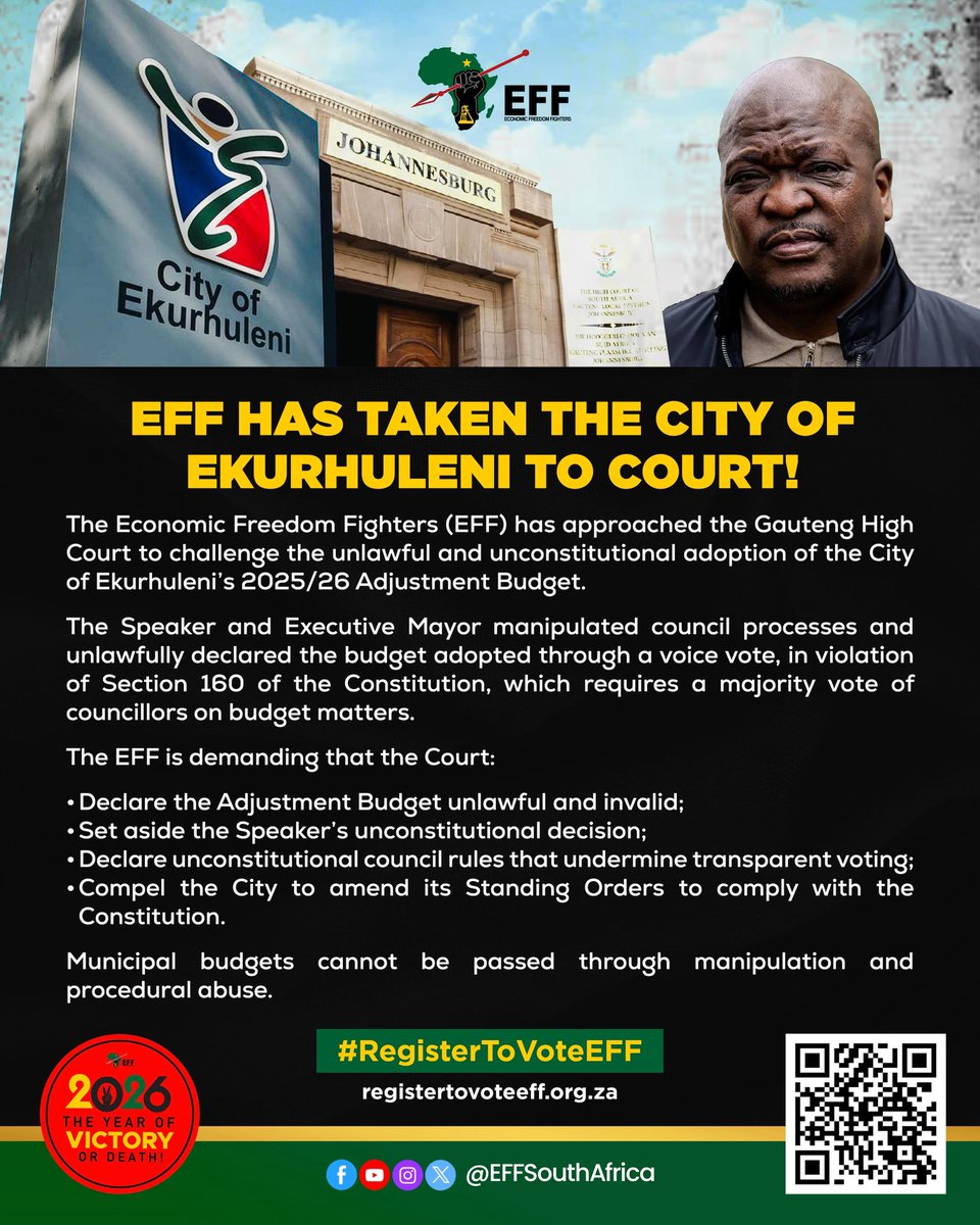 Economic Freedom Fighters tweet media