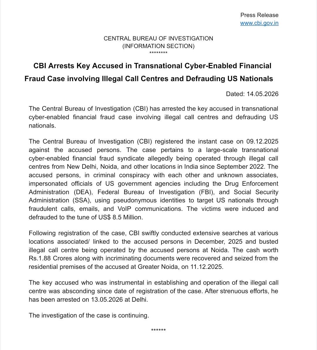Central Bureau of Investigation (India) tweet media