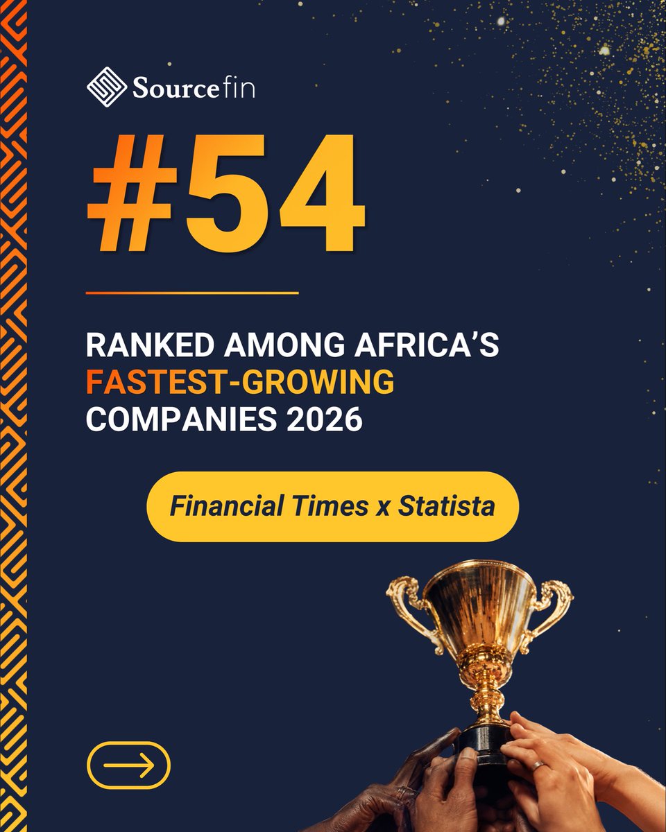sourcefin_'s tweet photo. Proud to share that Sourcefin has been ranked #54 on the @FT Africa’s Fastest Growing Companies list, compiled with @StatistaCharts.

This milestone belongs to every SMME we’ve partnered with across South Africa. 

Partner with us for growth: https://t.co/3pa1ybZdQy

#Sourcefin https://t.co/ZBl26TXwc9