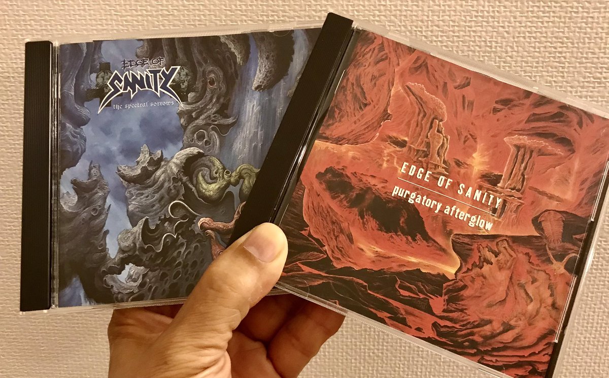 therion_madbias's tweet photo. #最強の頭3曲
#EdgeofSanity
The Spectral Sorrows…1993年作品
①The Spectral Sorrows
②Darkday
③Living Hel
Purgatory Afterglow…1994年作品
①Twilight
②Of Darksome Origin
③Blood-Colored https://t.co/6eSvnyYkyJ