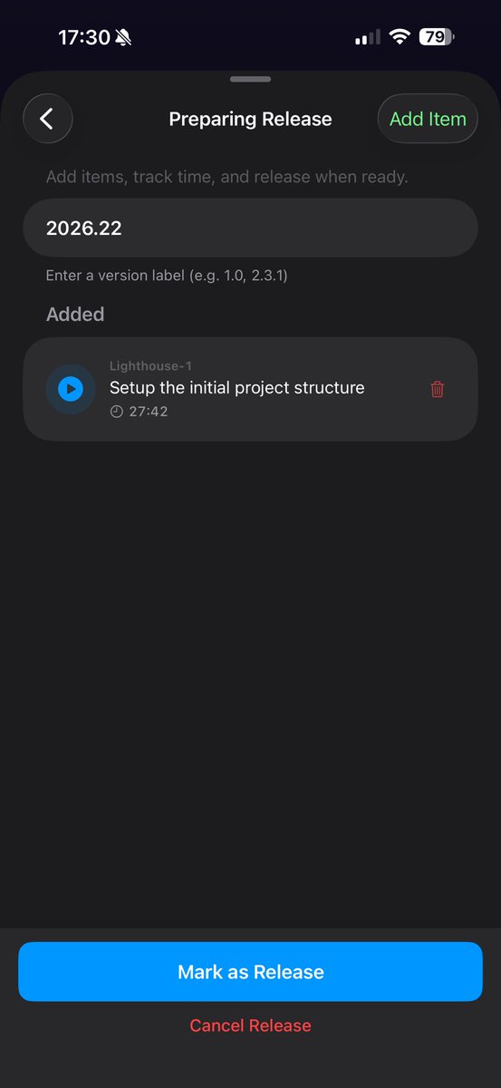 JustRouzbeh's tweet photo. Started building a new SaaS today, Lighthouse, it’s the day 1.

The idea came from seeing so many builders struggle after launch. Building the product is hard, but getting the first real users feels crazy harder sometimes.

Lighthouse will focus on helping software builders find those first 100 users, and hopefully way more after that, no matter what kind of product they’re building.

It will sit beside @Spaceport_build . Spaceport helps iOS builders skip weeks of setup with payments, auth, onboarding, AI, networking, and more already done for you. Lighthouse will focus on helping builders get people to actually use what they built.

I’m tracking the entire journey inside @sprintKitApp, including releases, tasks, time tracking, income, and expenses. Created the first Lighthouse release today, 2026.22, targeting week 22 of 2026

For the setup, I used https://t.co/57hU00K0Ug by @marclou, and had the project structure ready in 27 minutes. Feels nice to spend time building instead of configuring things for days

Now we start from zero and build in public

Follow me along the journey 

#buildinpublic #IndieDev #SaaS #iOSDev