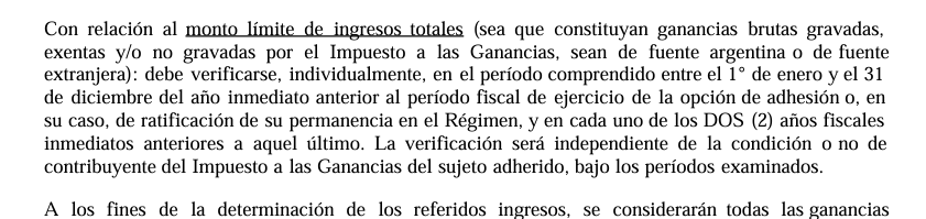 CarlosCroca's tweet photo. 📢Instrucción General ARCA 12/5/26 - Ganancias Simplificada‼️

▶️Queda claro el criterio que para verificar el cumplimiento de las condicciones de adhesión, éstas deben cumplirse en el periodo fiscal anterior al perido fiscal (basse) de adhesión, y a los 2 periodos fiscales anteriores a este último.🗒️
📌Ejemplo. Periodo de adhesión 2025, condiciones se deben cumplir respecto a los ejercicios fiscales 2024, 2023 y 2022⬅️

#ARCA #gananciassimplificaca #instrucciongeneral #condicionesadhesion