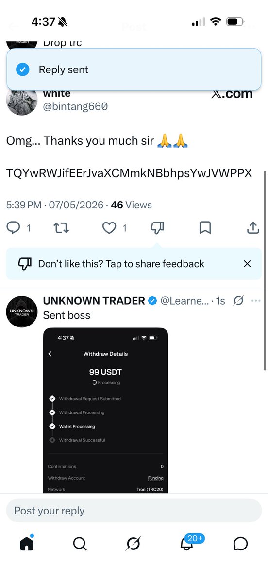 UNKNOWN TRADER tweet media