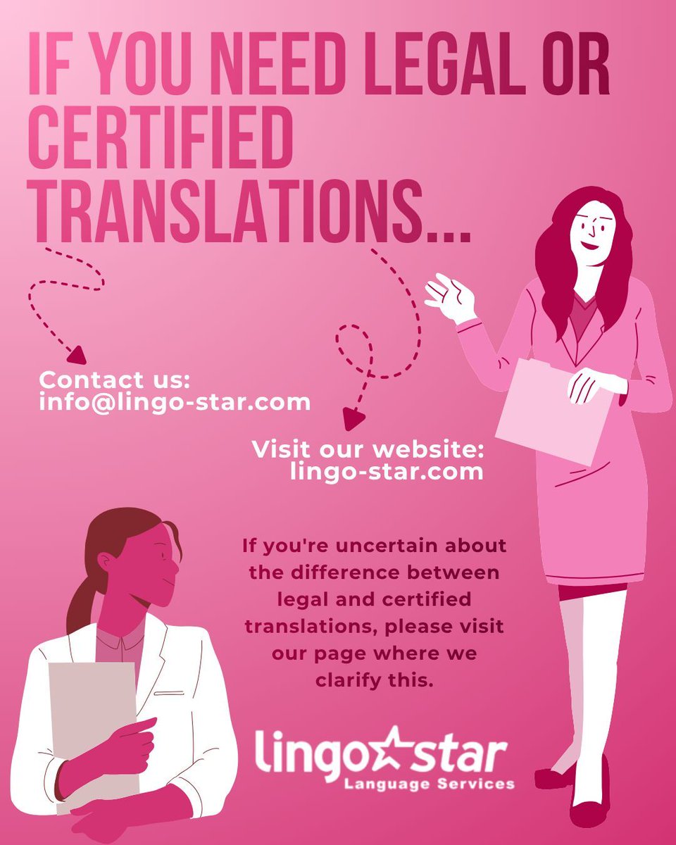 BC_Translation's tweet photo. At LingoStar, we handle translations of any kind, but this week the spotlight is on Legal Translations. We drew inspiration from a legendary woman in the legal field for this post… Can you guess who she is? Comment your guess!Reach out to us today:
info@lingo-star.com https://t.co/KrznZoB9sb