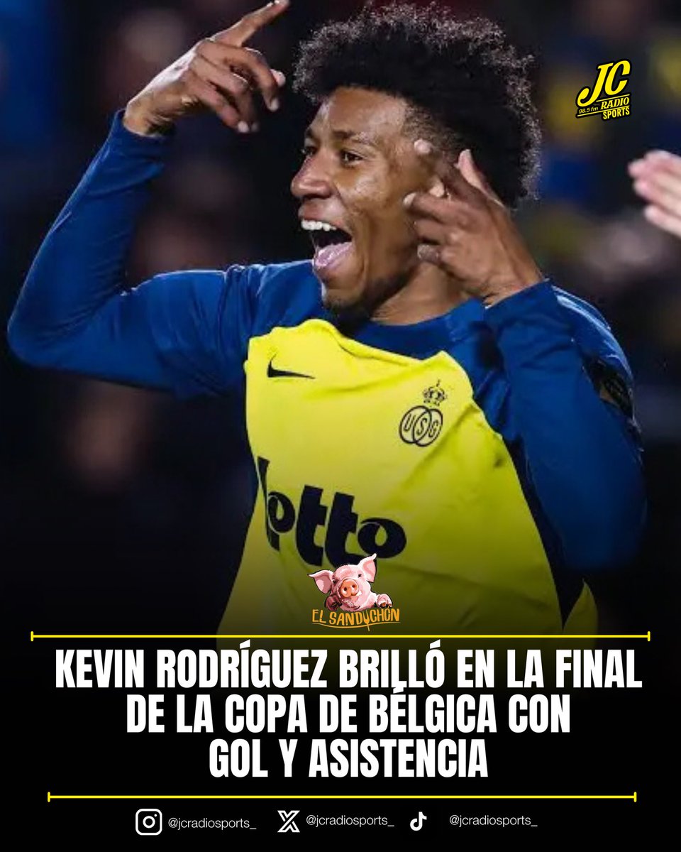 JCRadioSports_'s tweet photo. Kevin Rodríguez fue figura con Royale Union Saint-Gilloise en la final de la Copa de Bélgica. 🇪🇨🏆
⚽ El ecuatoriano dio una asistencia al 96’ y marcó al 100’ en la prórroga ante RSC Anderlecht. 🔥👀
📻98.5FM
#KevinRodriguez #LaTri #JCRadioSports https://t.co/xQ0Mul3q9d