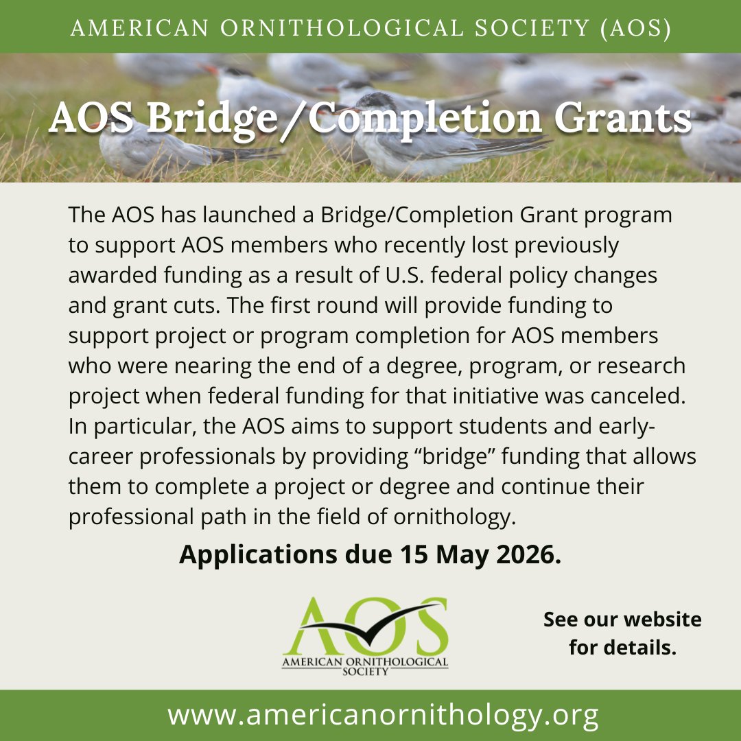 American Ornithological Society tweet media