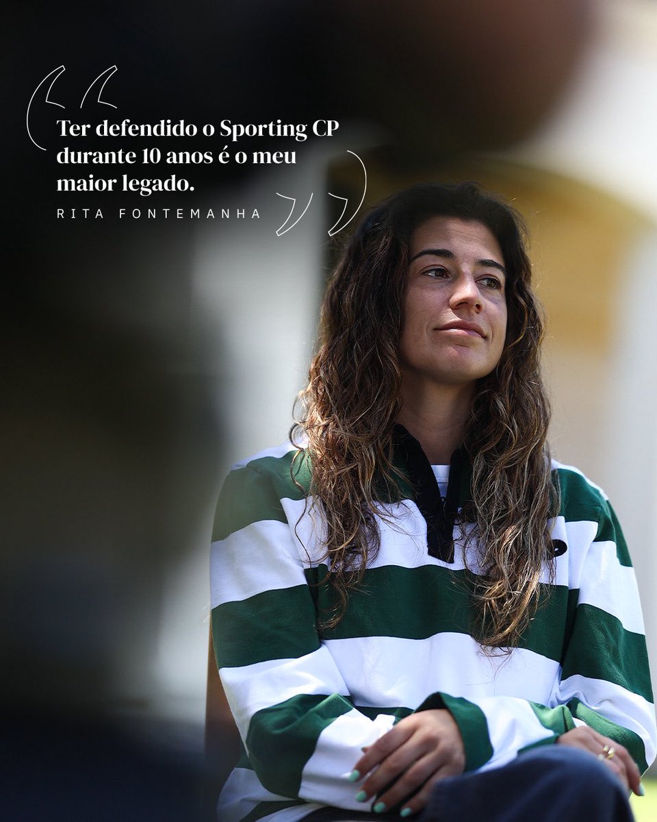 FutFemSCP's tweet photo. 🗣️ “Só posso agradecer ao Sporting CP pela homenagem, porque foi provavelmente o dia mais bonito da minha carreira” - Rita Fontemanha 💚

📰 Lê a entrevista da nossa Capitã no #JornalSporting 👉 https://t.co/jTWdHcHa97 https://t.co/dXFOB9TIOv