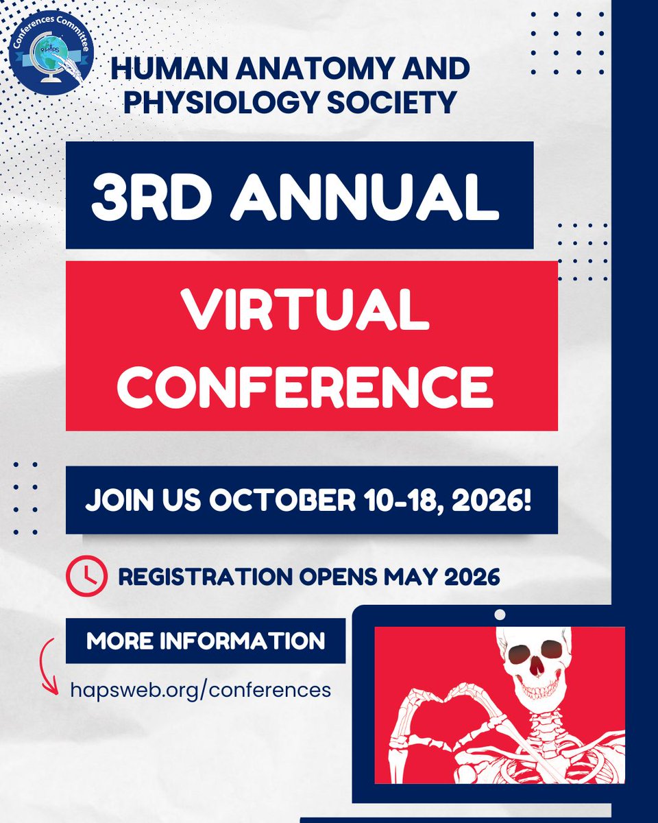 HumanAandPSoc's tweet photo. Join us for the next Virtual Conference from October 10-18, 2026! 

There will be a flipped format, which means you can watch recorded content on your own time, and then join synchronous zoom discussions with your HAPSy colleagues.

Check it out - https://t.co/tPOeMwUPIL https://t.co/FSGvq96ATM