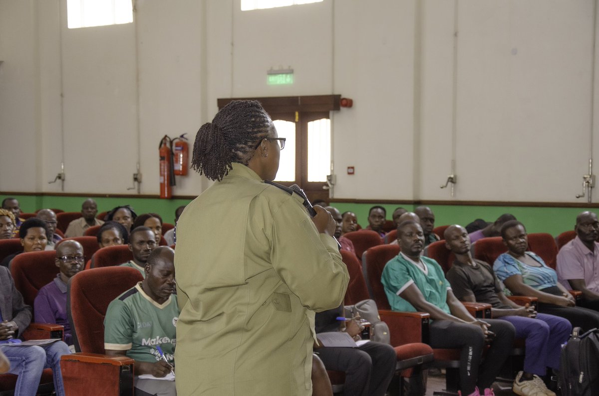 NamutebiHadijj's tweet photo. Today, I officially closed a two-day training for @Makerere security officers which commenced on 13th May 2026.

While addressing the private security guards, I urged them to uphold professionalism, discipline, and ethical conduct in the execution of their duties. I also emphasized the importance of remaining alert and vigilant at all times in order to effectively safeguard lives and property.