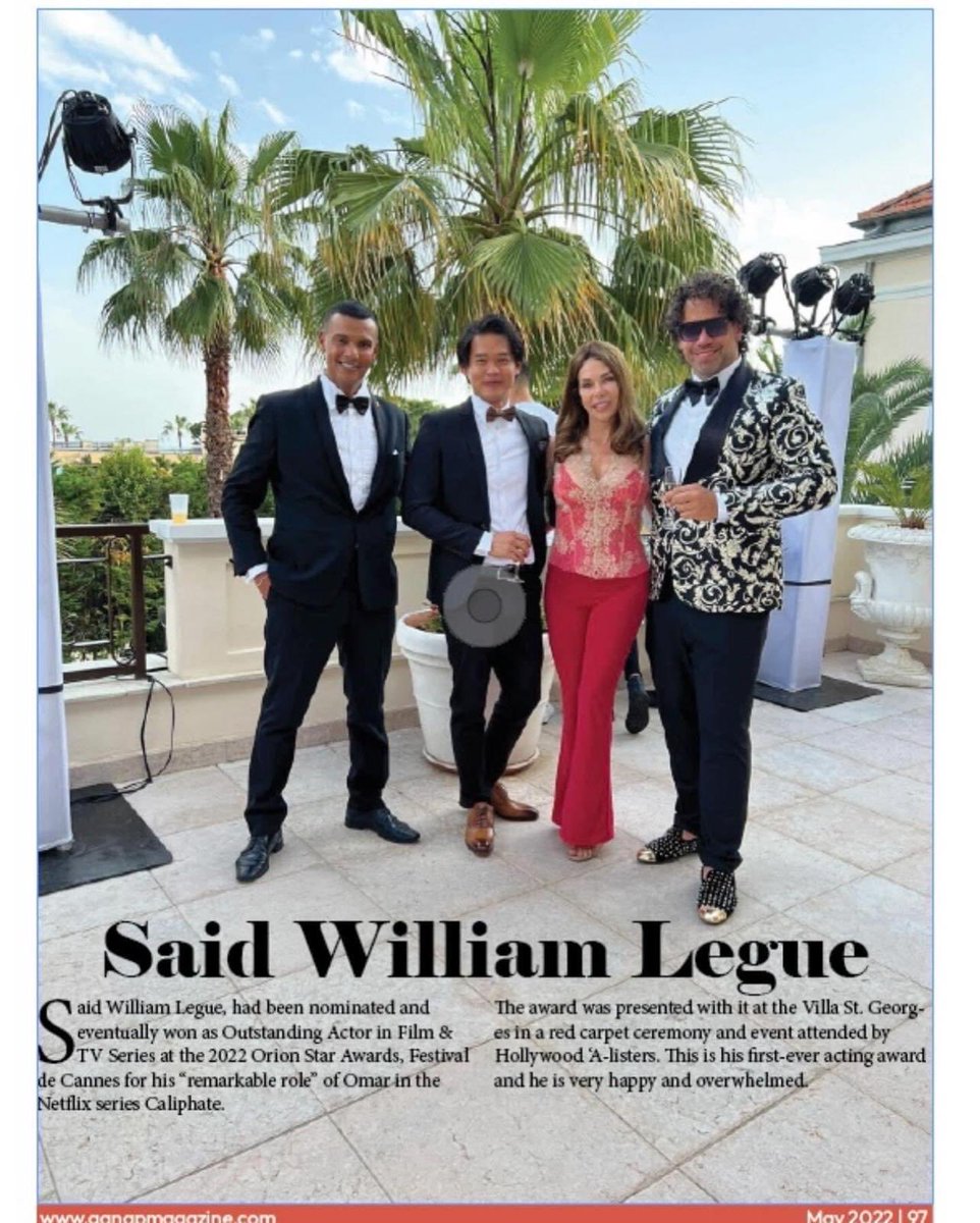 WilliamLegue's tweet photo. It’s time again wonderful @Festival_Cannes see you soon ❤️🤩🎬
Great memories three years ago🇫🇷
Finally😀
I won for best Actor🤩
I’m so happy ,this is the biggest day in my Acting career!
The award is for my role in the famous international Tv-Series Kalifat/ Caliphate @netflix https://t.co/N0OnULhk9F