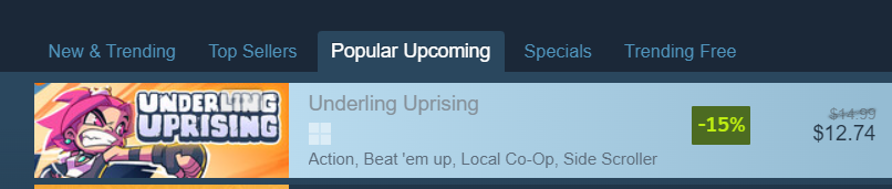 Underling Uprising 🤜 Wishlist now! tweet media