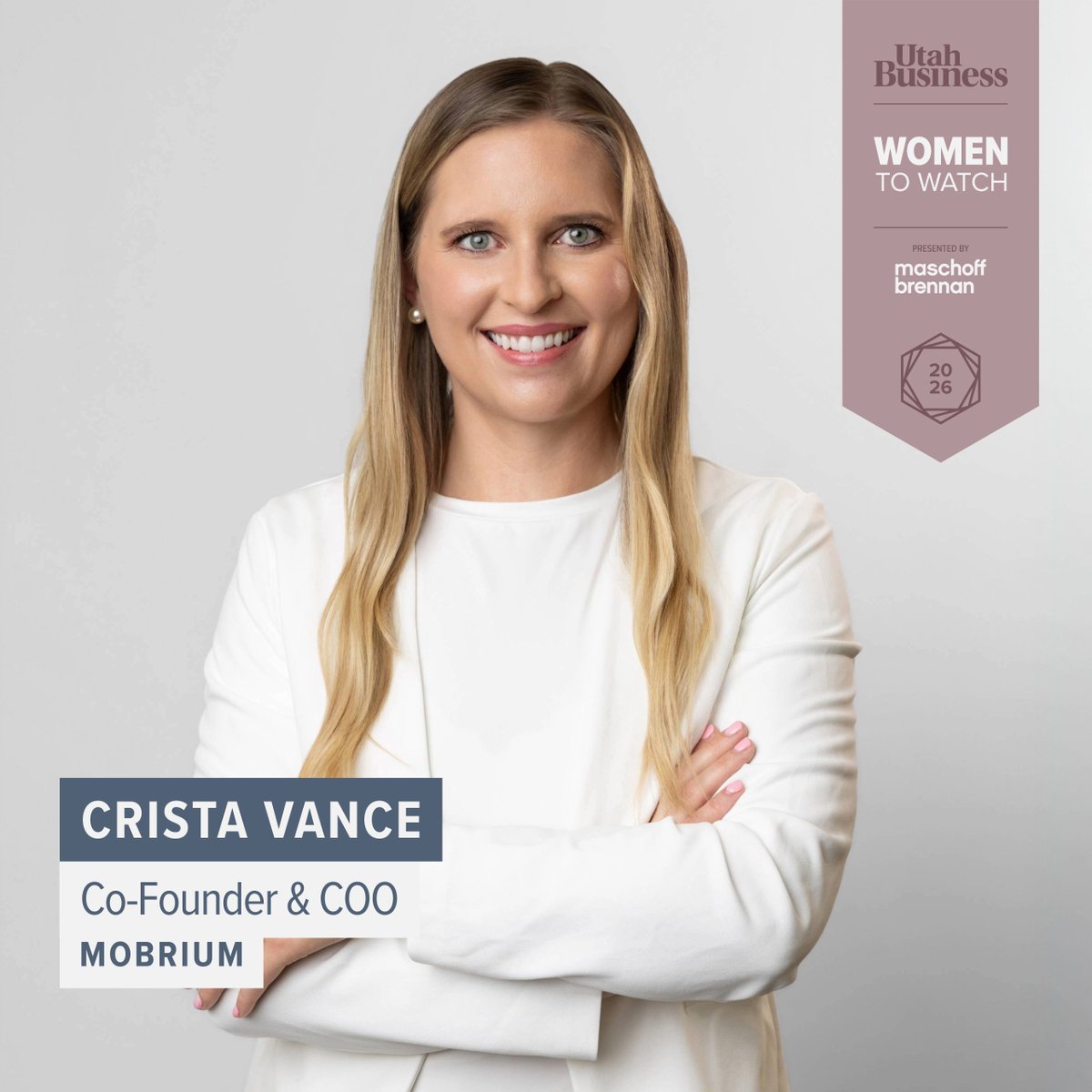 mobrium's tweet photo. @mobrium's Co-Founder and COO, and @cultureprofit co-host, 𝐂𝐫𝐢𝐬𝐭𝐚 𝐕𝐚𝐧𝐜𝐞 named to 𝐔𝐭𝐚𝐡 𝐁𝐮𝐬𝐢𝐧𝐞𝐬𝐬 𝟐𝟎𝟐𝟔 𝐖𝐨𝐦𝐞𝐧 𝐭𝐨 𝐖𝐚𝐭𝐜𝐡

Read more here: https://t.co/YvTqoWsJ2N https://t.co/QLhacqedng