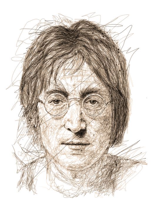 alizmann's tweet photo. Art of the Day! "john lennon scribbles". Buy at: https://t.co/nVp9JdHrDV https://t.co/ohJhYAJcCO