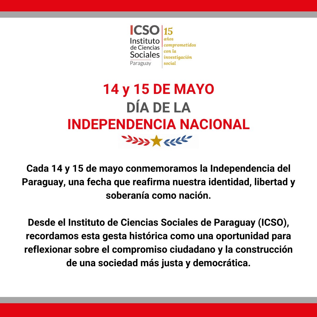 ICSO Instituto de Ciencias Sociales del Paraguay tweet media